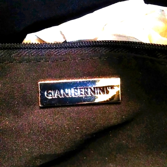 🎉HP🎉Giani Bernini Leather Black Shoulder Bag - Picture 3 of 16